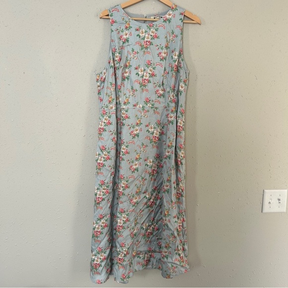 NWT Boden Floral Sleeveless Midi Dress Fit N Flare Pastel Spring Casual Formal - Picture 2 of 11